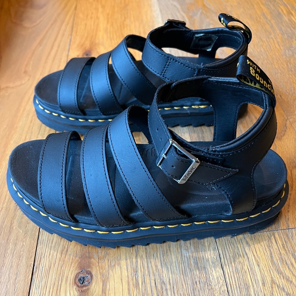 Dr. Martens Black Chunky Sandals